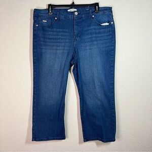 Nine West Jeans Blue Denim Chrystie‎ Capri Pants Women's Size 16